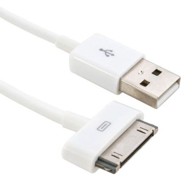 Кабель Extradigital USB для Apple 30-pin, 1m, 28 AWG, White